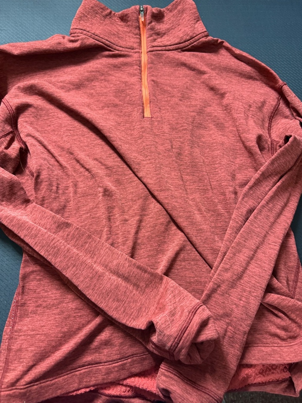 Outdoor Voices Rust Quarter-Zip Pullover